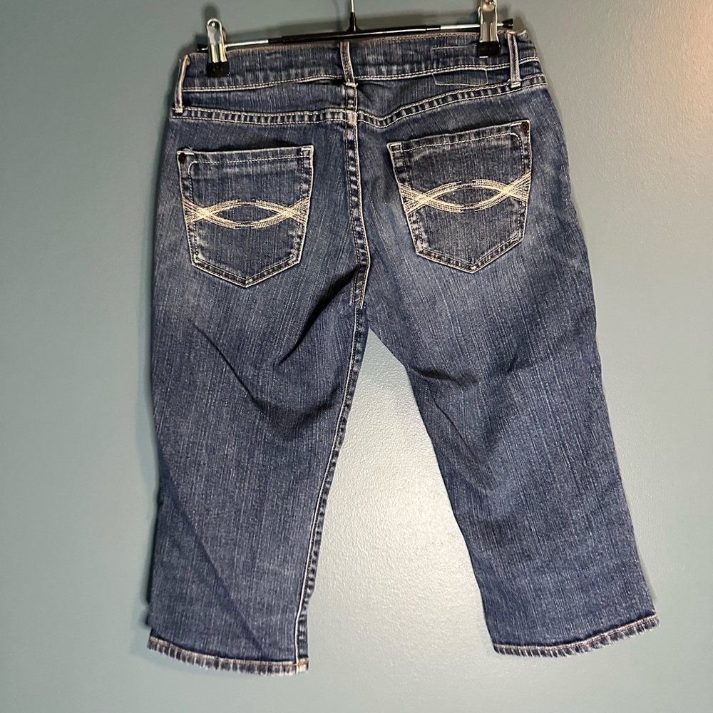 Abercrombie & Fitch Denim Vintage Y2K Low Rise Capri Size 2 - Picture 4 of 6